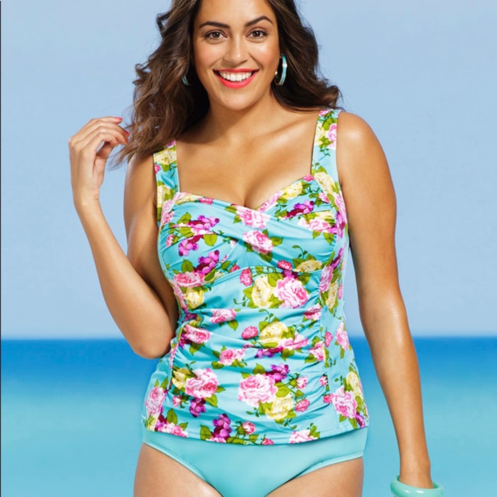 Swim suit for all high waisted/retro tankini set